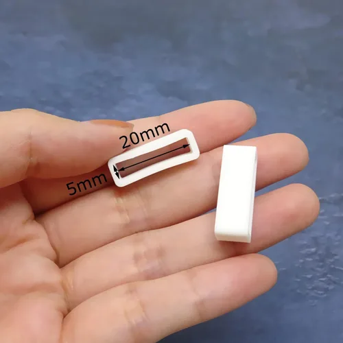 Miniatura 49 de Honbay 4 correas de reloj de repuesto de goma de 0.78 pulgadas (0.787 in)