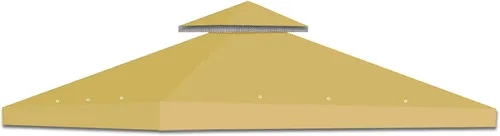 Miniatura 7 de Repuesto de doble nivel para cenador de 10 x 10 pies, cubierta superior para toldo (marrón)