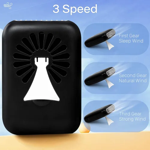 Miniatura 2 de Buqikma Mini ventilador de pestañas para extensión de pestañas, secador de pestañas portátil, ventilador de pestañas USB recargable de mano con 3