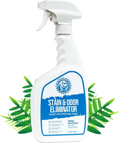 Bulldogology Bio-Enzymatic - Removedor de manchas y olores de mascotas, limpiador enzimático para alfombras de mascotas para orina de gatos y