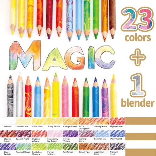 Miniatura 5 de Lápices de colores KOH-I-NOOR MAGIC Jumbo, perfil triangular, paquete de 24