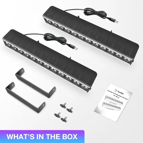 Miniatura 7 de Barra de luz LED para lavado de escenario, paquete de 2: mezcla de colores RGBW de 60 W - Tiras RGB de doble cara - DMX y activado por sonido