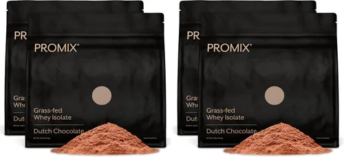 Miniatura 7 de ProMix Nutrition Proteína de suero aislada en polvo, 30g de aislado de suero alimentado con pasto, 6.6g de BCAAs, sin gluten, apta para dieta