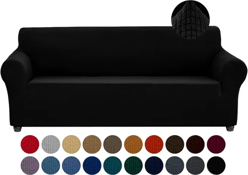Miniatura 30 de Joccun Funda Elástica para Silla Sofá, Funda de Sofá de 1 Pieza Tela Jacquard de Spandex con Parte Inferior Elástica, Protector de Muebles Lavable