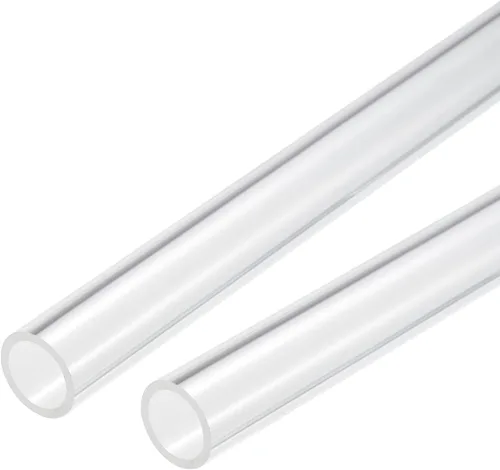 Miniatura 11 de MECCANIXITY Tubo acrílico transparente rígido redondo tubo 0.472 in (1/2") ID 15mm (0.6") OD 10" para lámparas y linternas, sistema de refrigeración