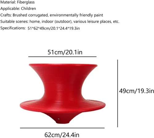 Miniatura 2 de Silla giratoria giratoria 360, moderna silla giratoria de fibra de vidrio negra para interiores y exteriores, perfecta para entrenamiento sensorial
