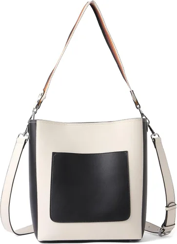 Miniatura 7 de BROMEN - Bolsa de mano de cuero para mujer, bolsa de hombro, bolsa bandolera