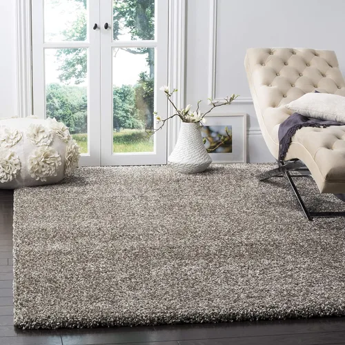 Miniatura 223 de SAFAVIEH Accent Rug 2'x3' - Milan Shag Collection - Modern Design, Dark Beige, Ultra Plush Thick Pile, Ideal for Bedroom, Nursery, Living Room