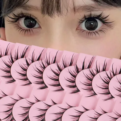 Miniatura 19 de Pestañas postizas de visón 3D, pestañas postizas naturales y finas, 0.59 pulgadas, pestañas largas y esponjosas, herramientas de maquillaje de ojos