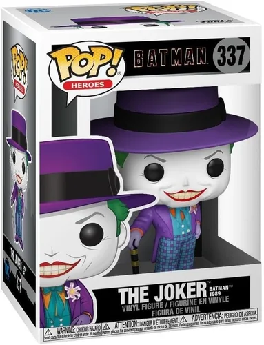Funko Pop Heroes: Batman 1989-El Joker con sombrero - (los estilos pueden variar) - DC Comics - Figura de vinilo coleccionable - Idea de regalo -