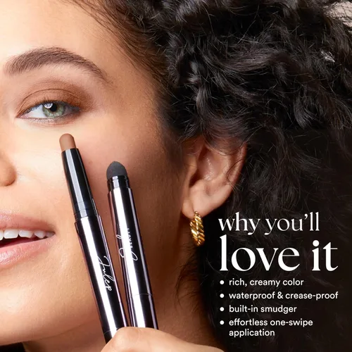 Miniatura 4 de Julep - Sombra de ojos 101 de crema a polvo, impermeable, barra con sombra de ojos – brillo perla – duradera, a prueba de arrugas, sombra de ojos