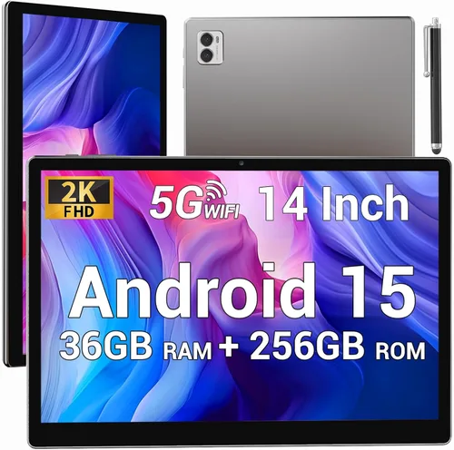 Miniatura 10 de TOPWAH - Tableta Android de 11 pulgadas con teclado, 36 GB de RAM + 256 GB de ROM (expansión de 1 TB), tabletas de pantalla ISP 2K, 8000 mAh, T606