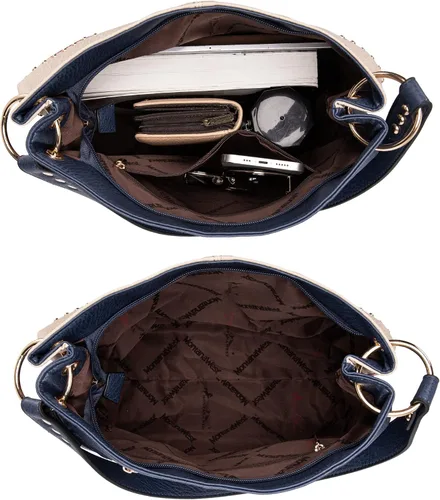 Miniatura 5 de Montana West Bolso Hobo para mujer con asa superior y bolsillos con cremallera
