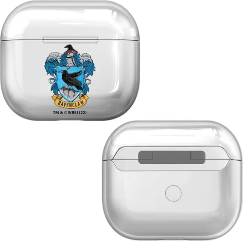 Miniatura 9 de Head Case Designs Harry Potter Gryffindor Crests and Shields - Funda de cristal duro transparente compatible con Apple AirPods 3 3ª