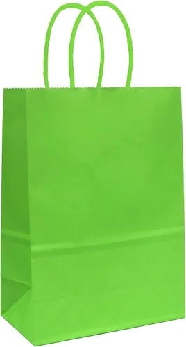 Miniatura 26 de 25 bolsas de regalo pequeñas de papel kraft morado claro, bolsas de regalo moradas con asas para recuerdos de fiesta (8.2 x 6 x 3.1 pulgadas)