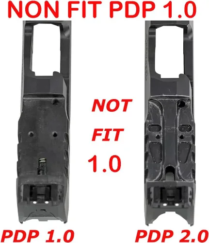 Miniatura 2 de DPP Titanium Placa adaptadora óptica compatible con Walther PDP 2.0 y Holosun 407C/507C/508T Trijicon RMR/SRO—WA-PDP2.0-02