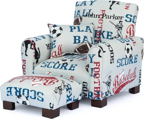 Miniatura 11 de Sillón personalizado para niños pequeños, mecedora tapizada con personalización, silla para niños pequeños con nombre personalizado, cómodo sillón