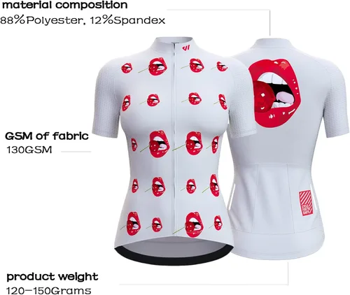 Miniatura 3 de Lo.gas Cycling Jersey WomenShort SleeveBike Bicycle Biking Shirts for Women