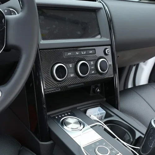 Miniatura 5 de YIWANG - Cubierta para panel de ventilación de coche de fibra de carbono 100% auténtica, para Land Rover Discovery 5 LR5 L462 2017-2020, accesorios