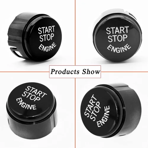 Miniatura 3 de SANRILY 1 Uds. Cubierta de botones de encendido de coche para BMW Serie 5 6 Serie 7 Serie F01 F02 F10 F11 F12 2009-2013 Interruptores de motor