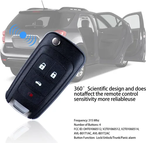 Miniatura 3 de Tirador remoto de entrada sin llave compatible con Chevy Equinox Sonic Malibu Camaro Cruze 2010-2016 Buick Lacrosse Regal Verano 2010-2017