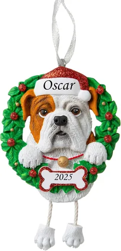 Miniatura 12 de Adorno personalizado para 2025, raza pura de perro Beagle, adorno para árbol de Navidad, decoración profesional personalizada, regalo para cachorro