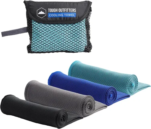 Miniatura 14 de Tough Outdoors Toallas de enfriamiento para cuello y cara, toalla de enfriamiento para el cuello para clima caliente, yoga, deportes, golf, sudor