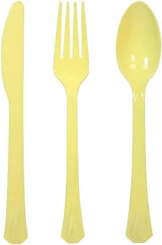 Miniatura 7 de Tiger Chef - Cubertería de plástico de color resistente, incluye tenedores, cucharas para el té y cuchillos, Rosado