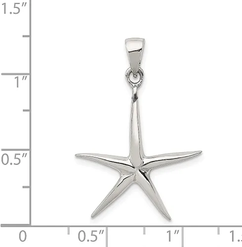 Miniatura 3 de Collar de plata de ley 925 con dije de estrella de mar y peces de vida marina, joyería fina para mujer, regalos para ella