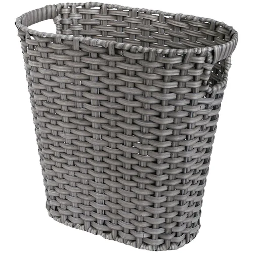 Miniatura 14 de GRANNY SAYS Cesta de basura de mimbre, papelera impermeable para baño, cestas de basura decorativas boho con asas, papelera para dormitorio