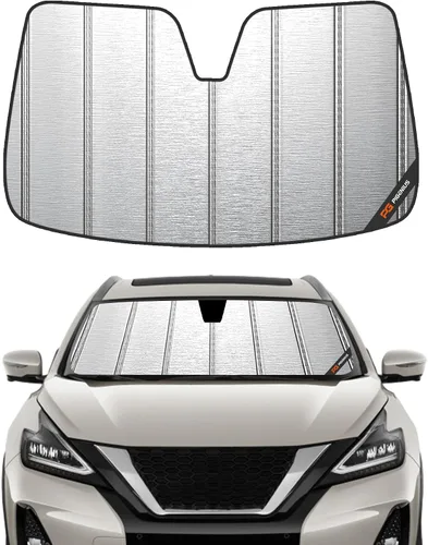 Pigenius Parasol para parabrisas Nissan Murano 2015-2018, acabado plateado metálico