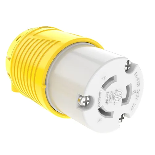 Miniatura 8 de RVGUARD extremos de cable de extensión macho y hembra, juego de enchufe y conector de repuesto de hoja recta de 15 A 125 V de servicio pesado, tipo
