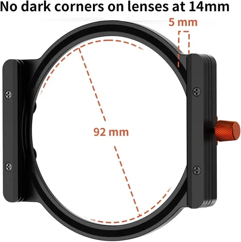 Miniatura 7 de Kit de soporte de filtro cuadrado ND64 (6 topes) de 3.937 x 3.937 in con 8 anillos adaptadores