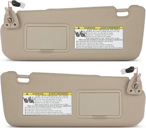 Miniatura 25 de Visor de sol para pasajero derecho gris sin techo solar para 2002-2005 para Dodge para Ram 1500, 2003-2005 para Dodge para Ram 2500, 2003-2005
