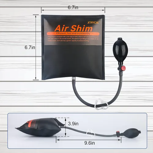 Miniatura 2 de Bomba de bolsa de cuña de aire de grado comercial mejorada de 2 piezas, kit de nivelación profesional y herramienta de alineación, bolsa inflable.