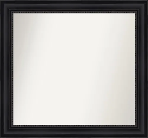 Miniatura 421 de Amanti Art Espejo personalizado, espejo de baño negro Astor, espejo de pared o espejo de tocador de baño sobre el fregadero (25 x 25 pulgadas)