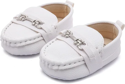 Miniatura 7 de Zapatos Oxford de Greceen para bebés, niños y niñas de cuero PU, mocasines, zapatos de vestir, adecuados para gatear, vestido de novia, fiestas