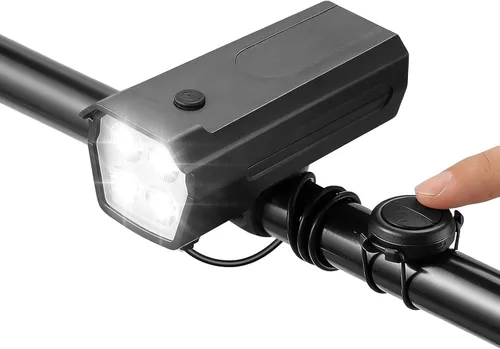 Miniatura 7 de Qisan USB Rechargeable Bike Headlight, Waterproof Front Cycling Light with 3 Modes for Road & Mountain Biking, Night Riding Safety Light for
