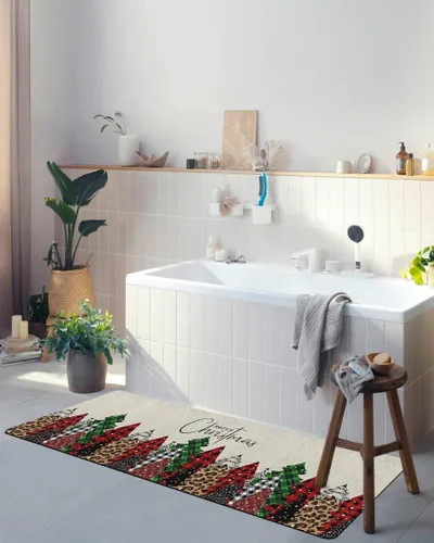 Miniatura 4 de Tapete de baño para árbol de Navidad, antideslizante, de secado rápido y absorbente, de tierra de diatomeas, para fregadero de cocina, lavable