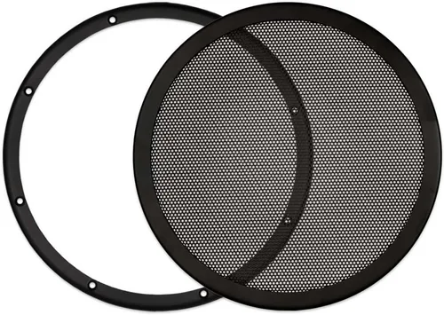 Goldwood Snap On - Altavoz de malla de acero para subwoofer de 10 pulgadas, color negro (SGM10)