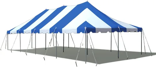 Miniatura 8 de TentandTable Tienda de campaña con toldo de alta calidad de 20 x 40 pies, rojo/blanco/azul, para exteriores, capacidad de 80 a 160 personas