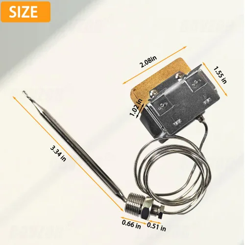 Miniatura 5 de 1177 Interruptor de freidora de límite alto para ATOSA LCCM2003000, 301030005 Termostato de seguridad de límite alto con caja de cosas Mpt de 3/8
