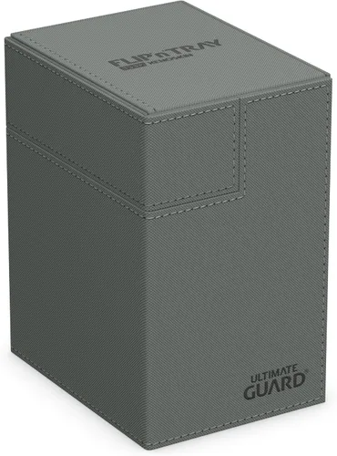 Miniatura 11 de Estuche Ultimate Guard Flip'n'Tray 100+, para 100 cartas con fundas dobles de TCG + bandeja para dados, negro, cierre magnético independiente