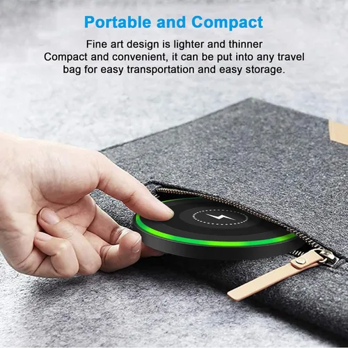 Miniatura 6 de Cargador inalámbrico de carga rápida para Samsung Galaxy S25 Ultra S25+ S25 S24 S23 FE S22 S21 S20 S10, cargador inalámbrico Android de 15 W
