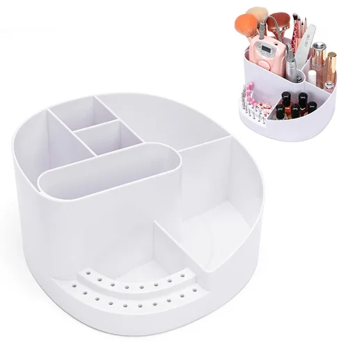 Miniatura 10 de Noverlife Caja de almacenamiento de brocas para mini taladro de uñas de 10 agujeros y brocas, organizador transparente de brocas de lima para uñas