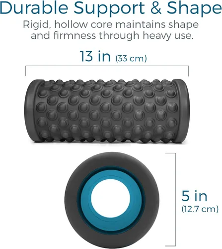 Miniatura 2 de Teeter Rodillo de espuma de masaje, texturizado para alivio muscular de tejido profundo para aumentar la recuperación, flexibilidad, movilidad, Más