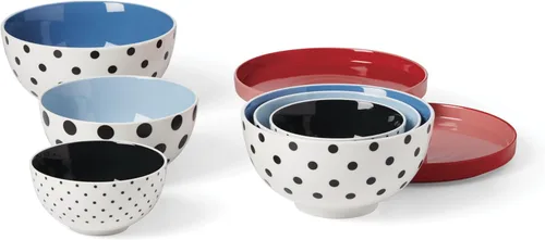 Miniatura 3 de kate spade new york On The Spot - Juego de anidación, 8 piezas, blanco/multicolor