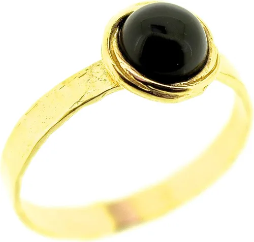 Miniatura 54 de Anillo de oro de piedras preciosas, anillo de piedra chapada en oro de 14 quilates, anillo de piedra apilable, anillo de oro de piedra pequeña