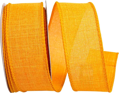 Miniatura 10 de Cinta Reliant Ribbon 92573W-031-09K para borde con alambre Everyday Linen Value, 1-1/2 pulgadas x 50 yardas, color negro