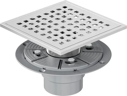 Miniatura 11 de Neodrain Desagüe de ducha cuadrado, rejilla de acero inoxidable 304 negro de 4 pulgadas y cuerpo de drenaje de PVC, rejilla con kit que incluye